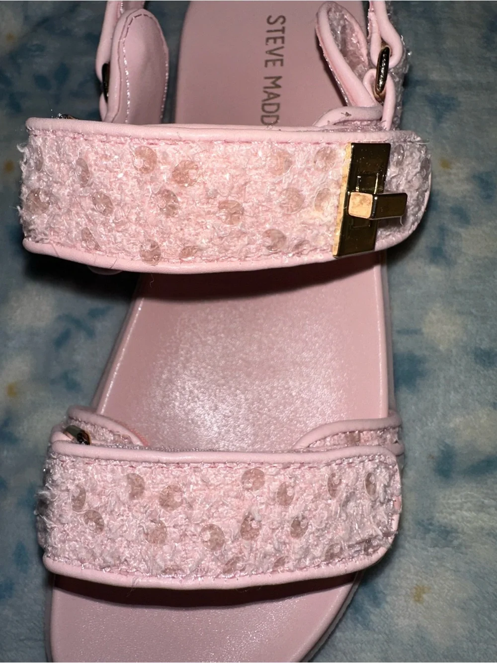 NIB Steve Madden Jmona Girls Pink Blush Sandals Size 2